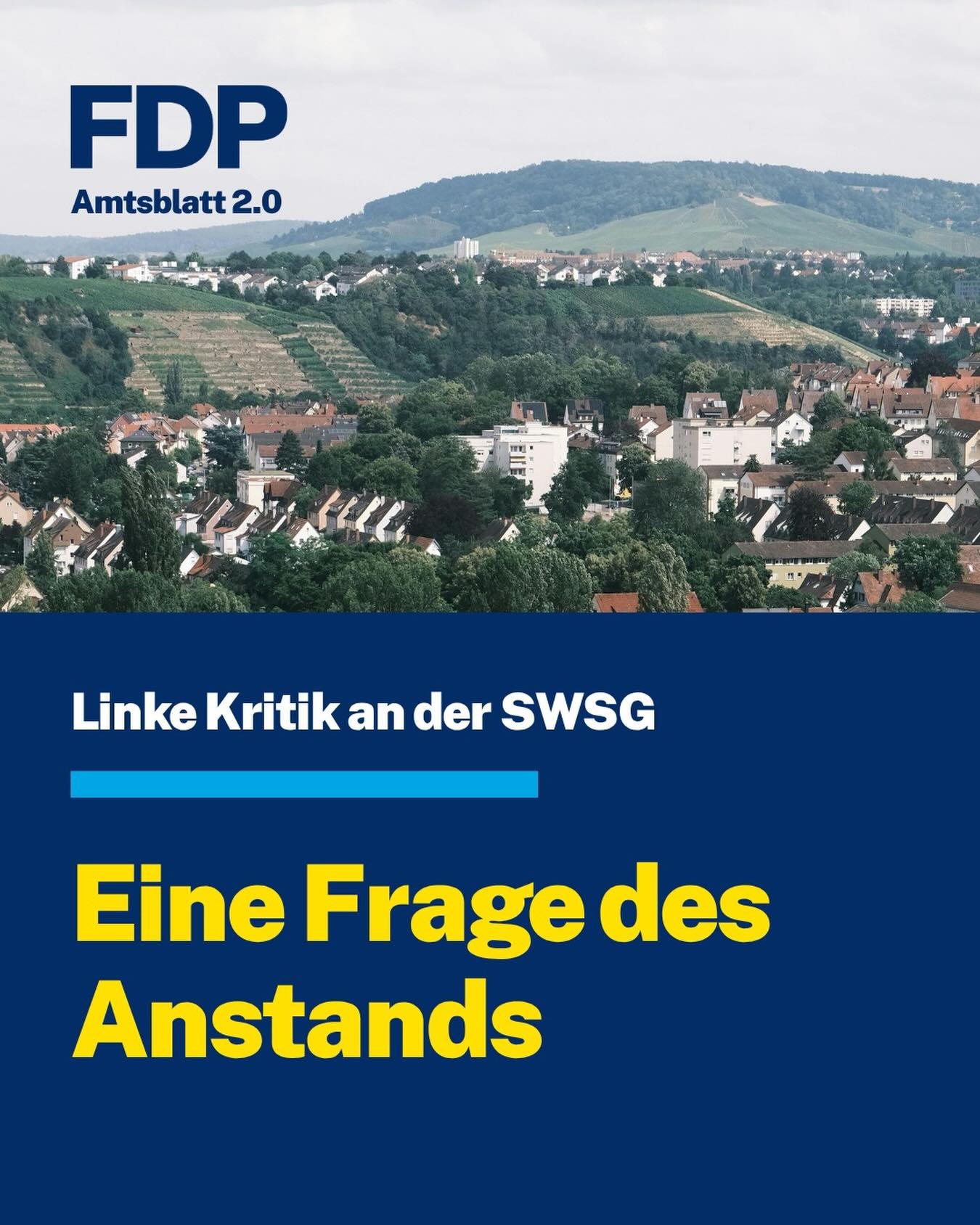 Eine Frage des Anstands. 🤝
Mietendeckel und Enteignungsfantasien schaffen keinen einzigen neuen Wohnraum – das ist bekannt, aber jedem Ideologen seien seine Feleinschätzungen erlaubt. Was wir aber nicht akzeptieren: wenn politische Agitation zur Verleumdung wird und eine städtische Gesellschaft bewusst in ein schlechtes Licht gerückt wird.
Was hinter der Debatte steckt:
⚗️ Verzerrte Darstellung: Die Bleibelastung in einigen SWSG-Wohnungen wurde in Ausschüssen und Medien so dargestellt, als lasse die SWSG ihre Mieter seit Jahren untätig schwerstverseuchtes Wasser trinken. Das ist falsch.
🏗️ Die SWSG liefert: Nachhaltiges Bauen, hoher Anteil sozial geförderter Wohnungen – die SWSG begegnet dem Wohnraummangel auf die einzig zielführende Art: mit mehr Angebot.
🚫 Linke Vorfeldorganisation als neutraler Akteur: Die beteiligte „Mieterinitiative“ verdient bei genauerem Hinsehen einen anderen Namen – und ihre Vorwürfe eine kritischere Einordnung.
Bei wachsender Nachfrage hilft nur eins: bauen, bauen, bauen. 👉 Wie bewertet ihr die Rolle von städtischen Wohnungsbaugesellschaften bei der Lösung der Wohnungskrise?
Den ganzen Amtsblattartikel gibt es hier👉🏻 https://fdp-gemeinderat-stuttgart.de/aktuelles/
#fdp #Stuttgart #Wohnungspolitik #SWSG